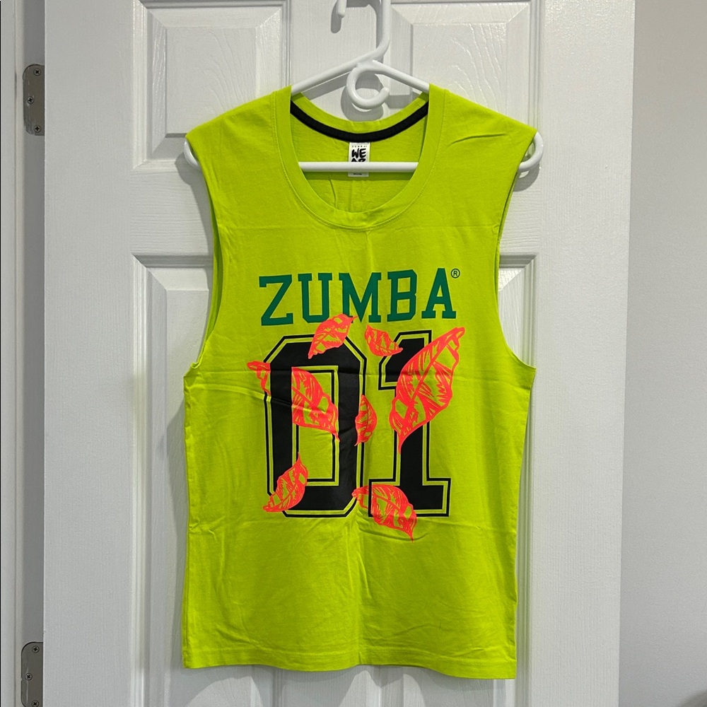 ZUMBA SALE! NWOT Neon Green Instructor Muscle Tee